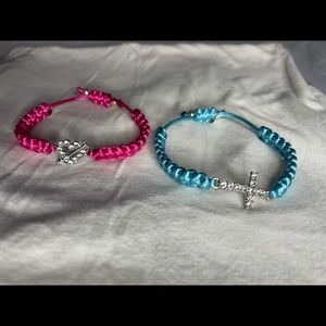 2 handmade bracelets